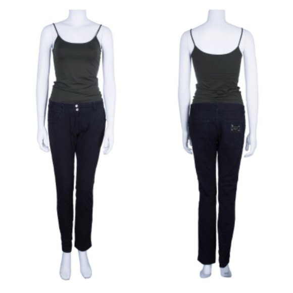 NWOT Dolce and Gabbana Black Denim Skinny Jeans 40 (US 4) - Picture 2 of 8